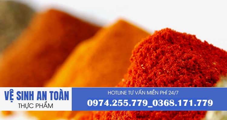 Hướng dẫn hồ sơ công bố phụ gia thực phẩm