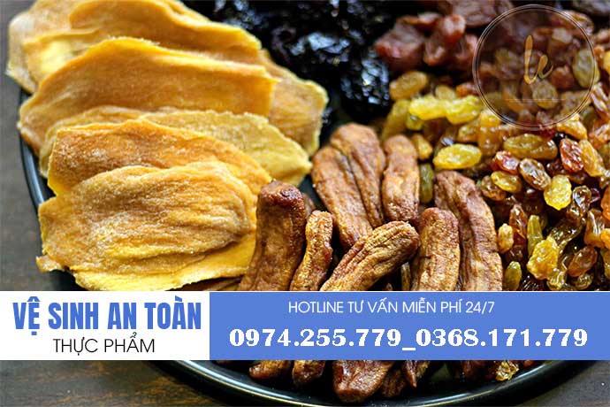 Xin giấy phép an toàn thực phẩm cho cơ sở sản xuất trái cây sấy