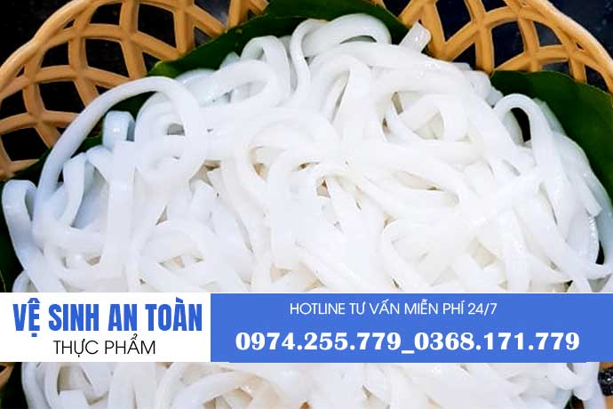 Xin giấy phép an toàn thực phẩm cho cơ sở sản xuất bún