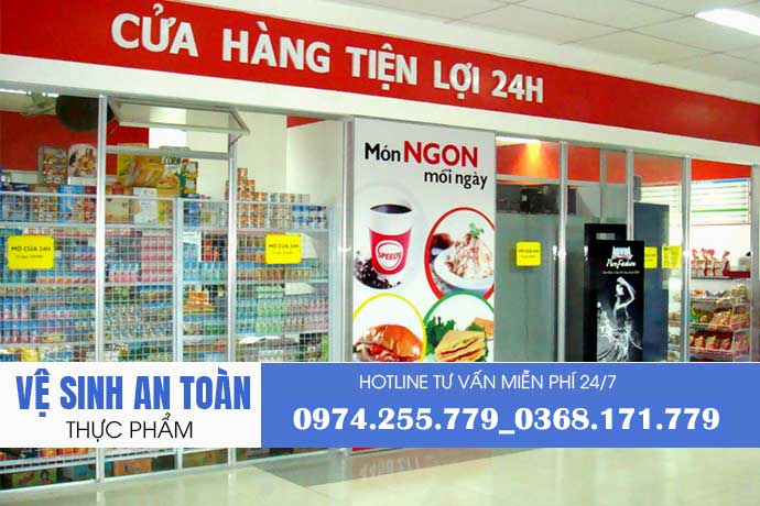 Xin giấy phép an toàn thực phẩm cho siêu thị cửa hàng tiện lợi